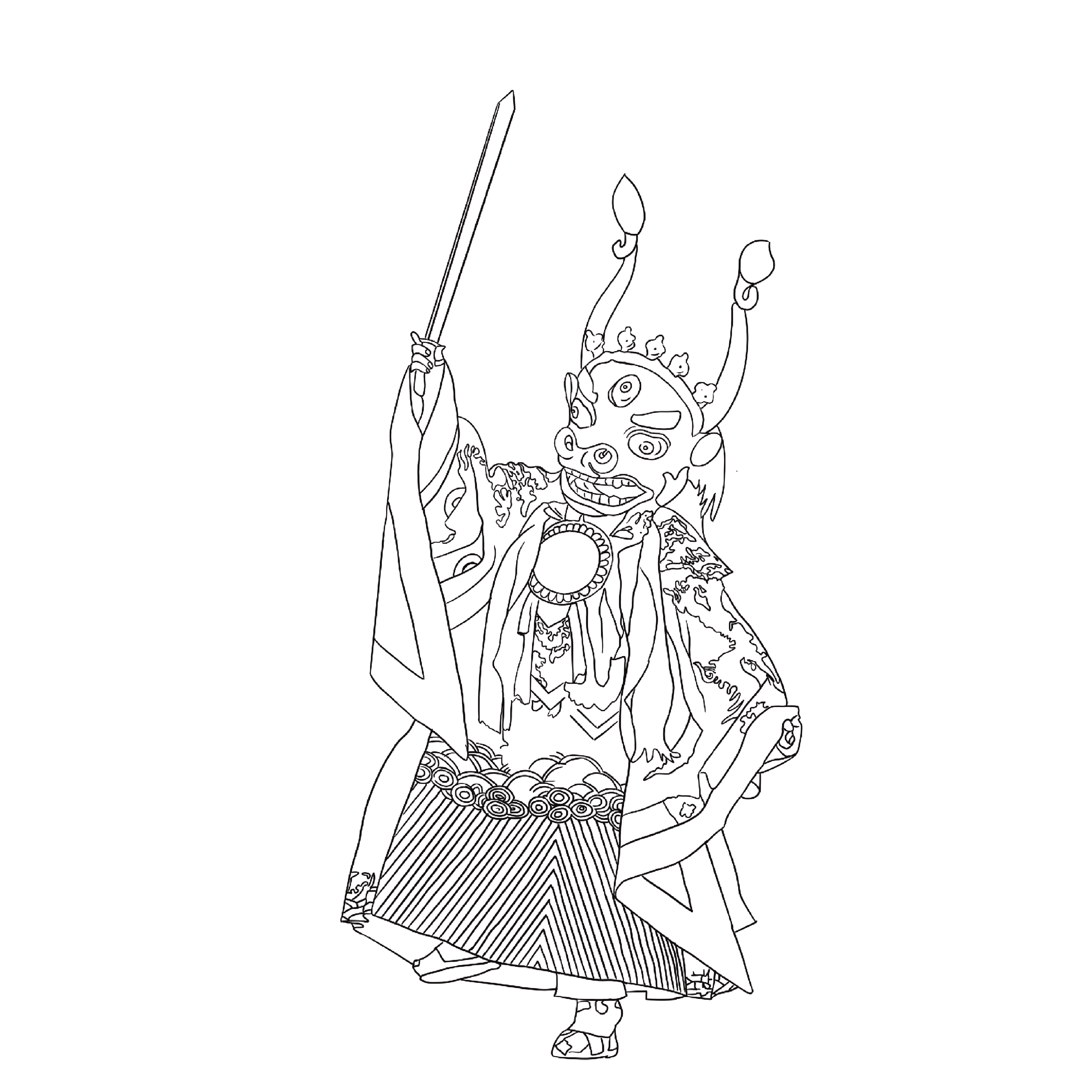 Lakhe Mask